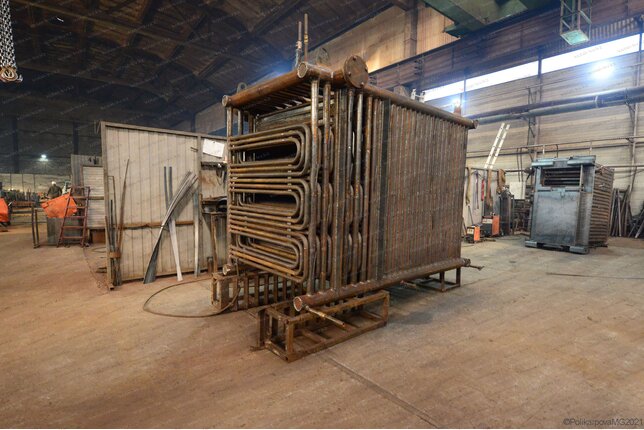 Промышленный котел 700 кВт уголь дрова - изготовление