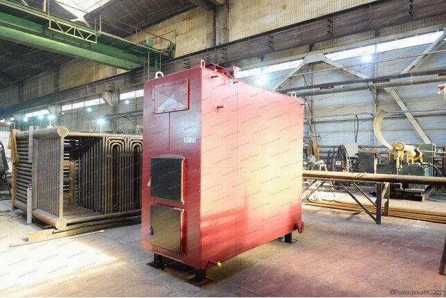 Дровяной котел 230 кВт с большой топкой водогрейный