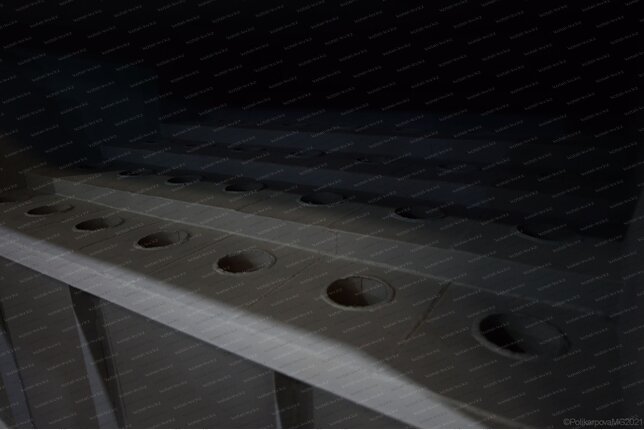 Отверстия выхлопных труб ЦБ циклона