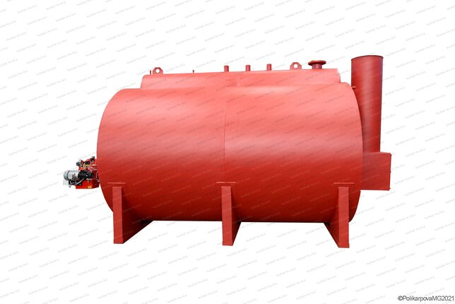 Газовый жаротрубный котел 1200 кг пара в час 130 С